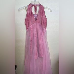 pink one piece solo costume